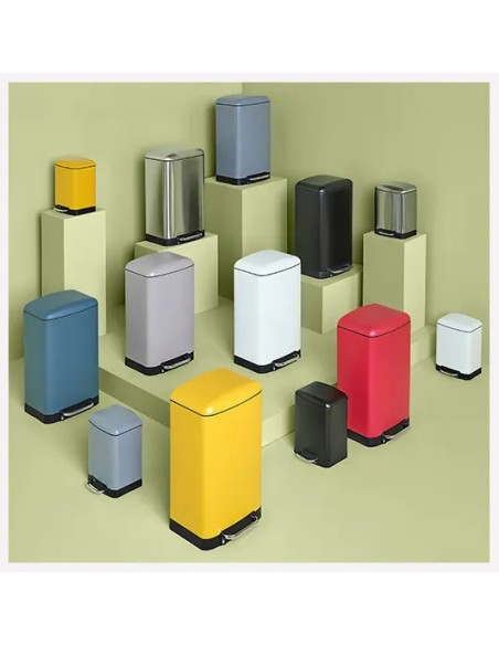 Poubelle En Métal Ariane 30 L Jaune Five