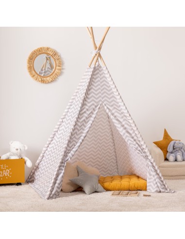 Tipi Déco Enfant 160cm Gris Atmosphera for kids