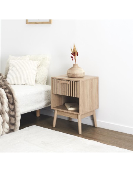 Table De Chevet Bali Beige Home Deco Factory