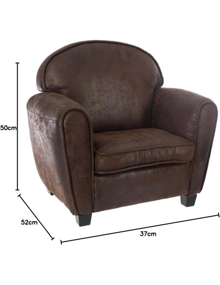 Fauteuil Club Marron Pour Enfant Atmosphera for kids