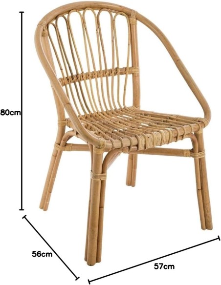 Fauteuil Rotin Dream Naturel Atmosphera