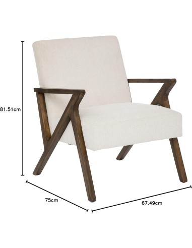 Fauteuil Chen Orac Ivoire - Atmosphera