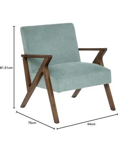 Fauteuil Design En Hévéa Chen Orac Vert Atmosphera