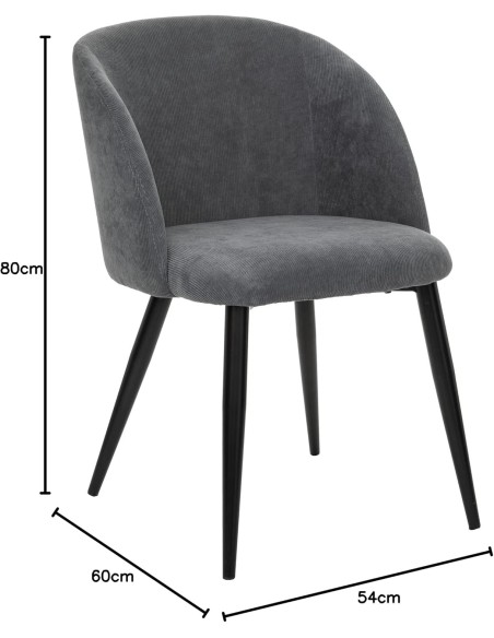 Fauteuil Céleste En Velours Gris Atmosphera