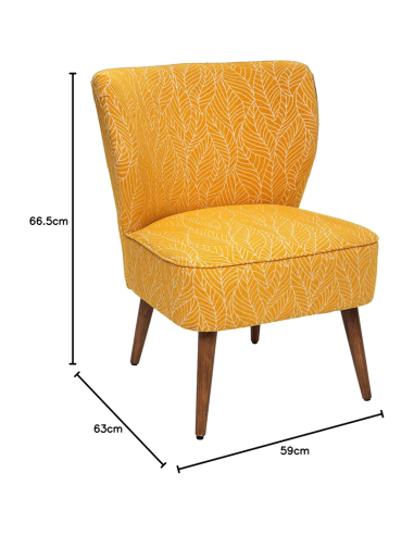 Fauteuil Chen Chiara Ocre Atmosphera