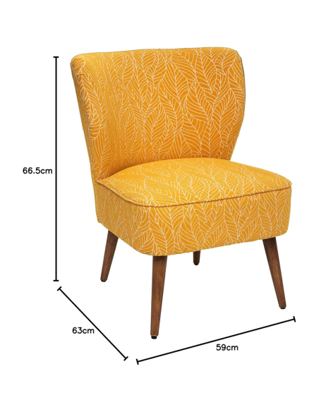 Fauteuil Chen Chiara Ocre Atmosphera