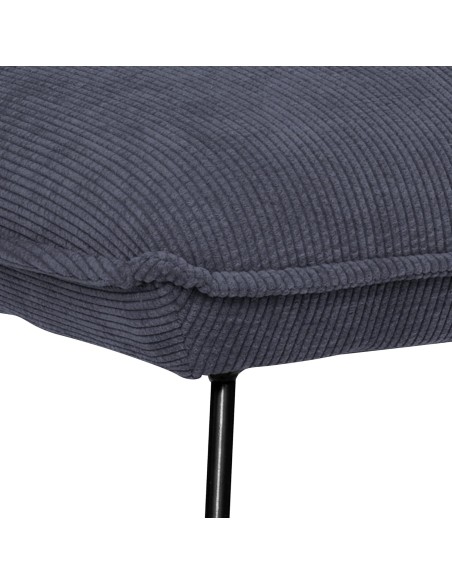 Fauteuil En Velours Moana Gris Atmosphera