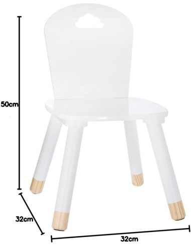 Chaise Enfant En Bois Douceur Blanc