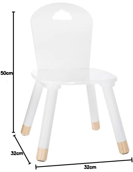 Chaise Enfant En Bois Douceur Blanc