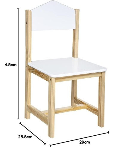 Chaise Enfant Maison Blanche Atmosphera