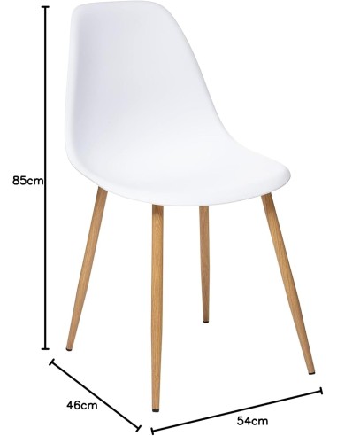 Chaise En Polycarbonate Taho Blanche Atmosphera