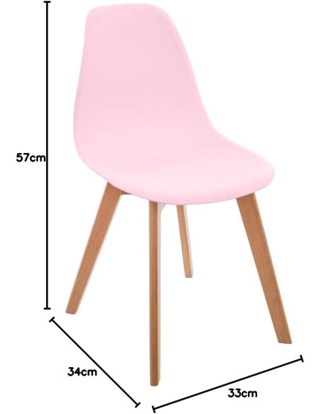Chaise Pour Enfant Simple Rose - Atmosphera For Kids