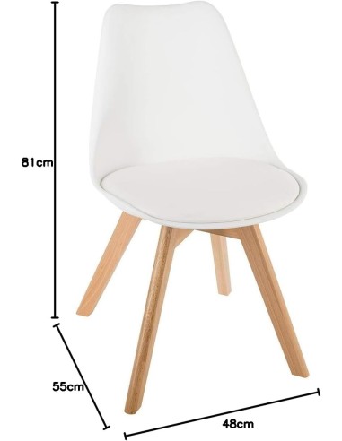 Chaise Diner Baya Blanche Atmosphera