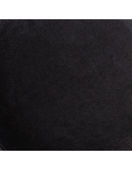 Chaise En Velours Tyka Pieds Métal Noire Atmosphera