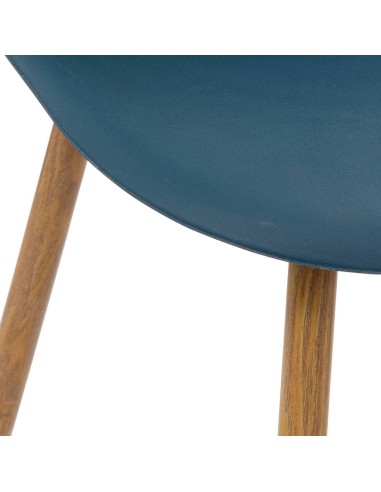 Chaise En Polycarbonate Taho Bleue Navy Atmosphera