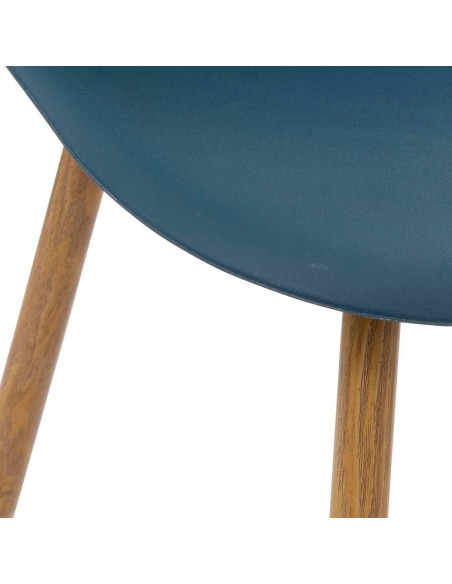 Chaise En Polycarbonate Taho Bleue Navy Atmosphera