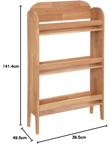 Bibliothèque En Bois Hévéa Robin Atmosphera