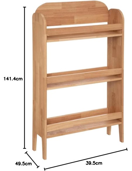 Bibliothèque En Bois Hévéa Robin Atmosphera