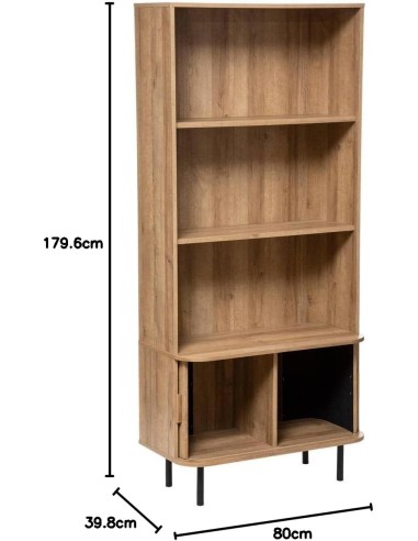 Bibliothèque 2 Portes Colva Beige Atmosphera