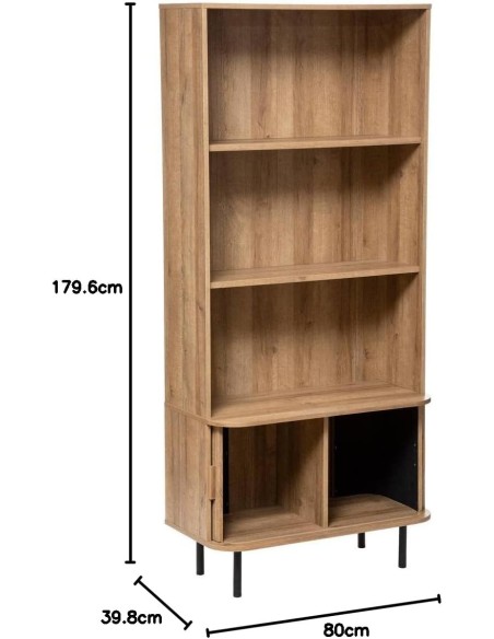 Bibliothèque 2 Portes Colva Beige Atmosphera