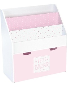 Bibliothèque Avec Bac Sur Roulettes Atmosphera Rose