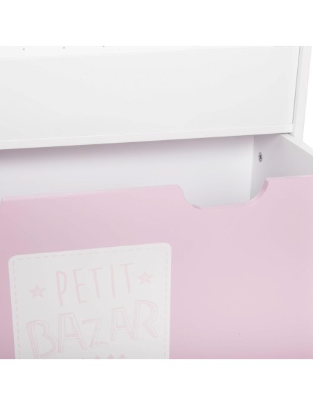 Bibliothèque Avec Bac Sur Roulettes Atmosphera Rose