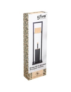 Dérouleur Avec Brosse WC Naturéo Noir Five 2