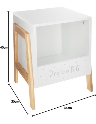 Casier De Rangement En Bois Pour Enfant Blanc