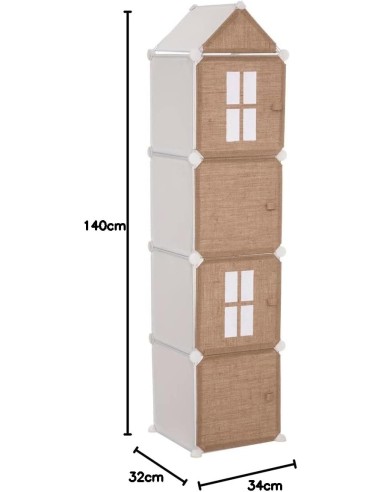 Meuble De Rangement Colonne Jute Atmosphera