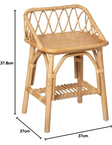 Table De Chevet Rotin Atmosphera For Kids