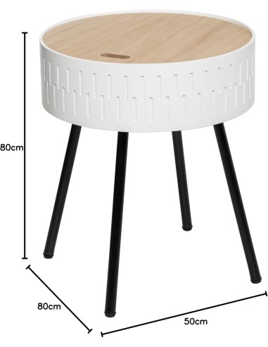 Table A Café Coffre Shiro Blanche Amosphera