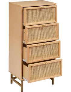 Chiffonnier 4 tiroirs Rayo Beige - Atmosphera 2