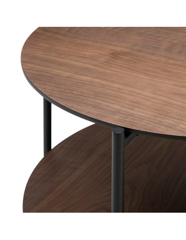 Table basse ronde Kemi noyer Marron - Atmosphera