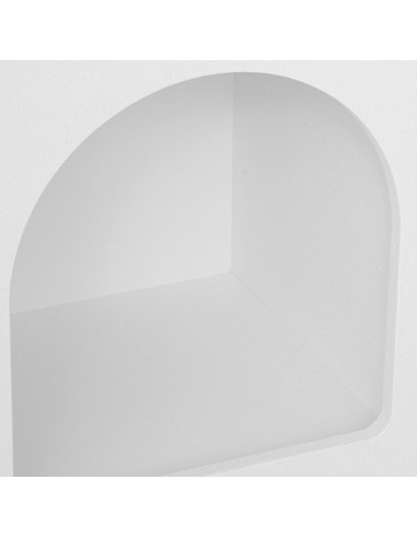 Meuble Etagère 6 niches Soleya Blanc - Atmosphera