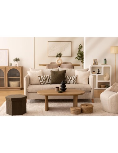 Meuble Etagère 4 niches Soleya Blanc - Atmosphera