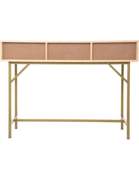 Console 3 tiroirs Rayo cannage Beige - Atmosphera