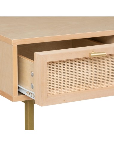 Console 3 tiroirs Rayo cannage Beige - Atmosphera