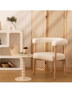 Table À Café Chamlo Blanc Ivoire - Atmosphera 2