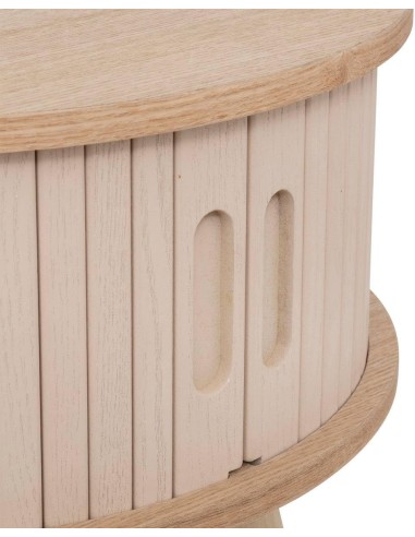 Table basse 2 portes Nyos Beige - Atmosphera