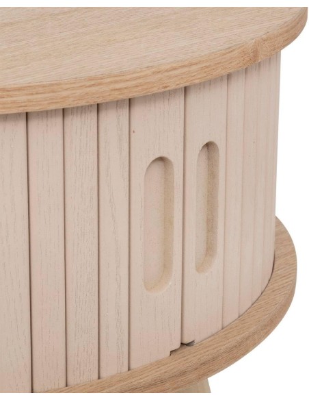 Table basse 2 portes Nyos Beige - Atmosphera