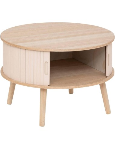 Table basse 2 portes Nyos Beige - Atmosphera
