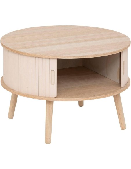 Table basse 2 portes Nyos Beige - Atmosphera