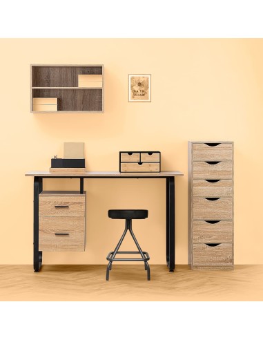 Caisson de bureau 6 tiroirs Beige - Five