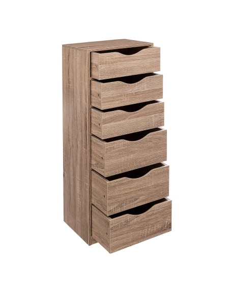 Caisson de bureau 6 tiroirs Beige - Five