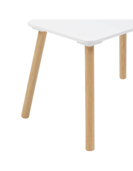 Set Table Avec 2 Chaises Alex Pour Enfant Blanc - Atmosphera For Kids