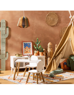 Set Table Avec 2 Chaises Alex Pour Enfant Blanc - Atmosphera For Kids 2