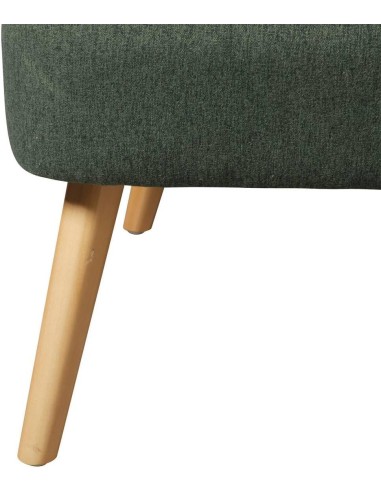 Fauteuil Naova En Velours Vert Cèdre - Atmosphera