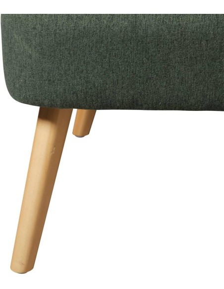 Fauteuil Naova En Velours Vert Cèdre - Atmosphera