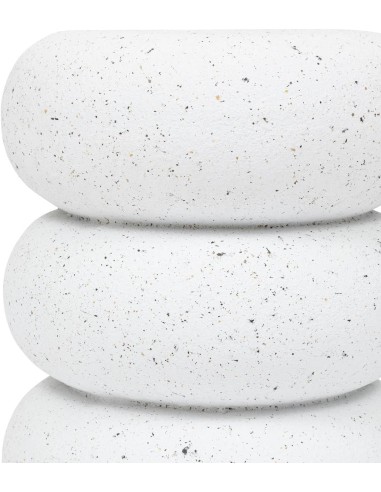 Table café totem Stonento En Magnésie D35 Blanc - Atmosphera