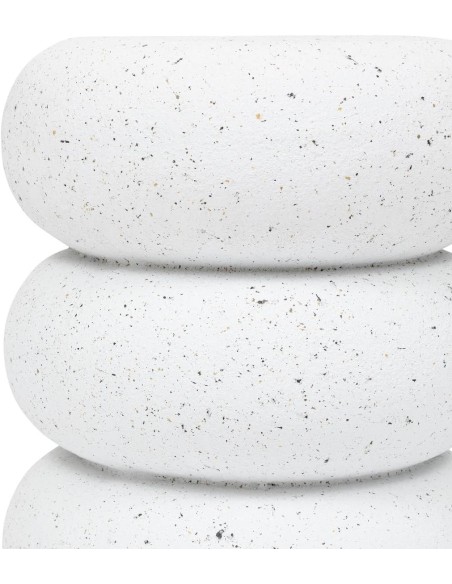 Table café totem Stonento En Magnésie D35 Blanc - Atmosphera